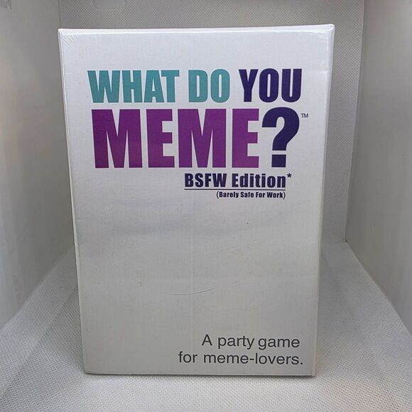 What Do You MEME? BSFW Edition (Barely Safe For Work) Party Game Factory Sealed - Picture 1 of 11
